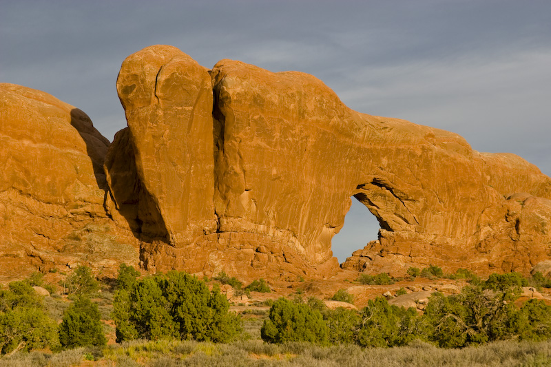South Window Arch At Sunset